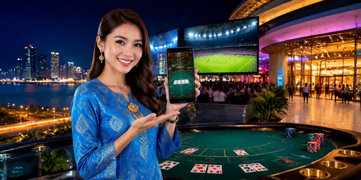 Pemain di Johor berpakaian tradisional mengakses platform pertaruhan sv4 dalam suasana santai