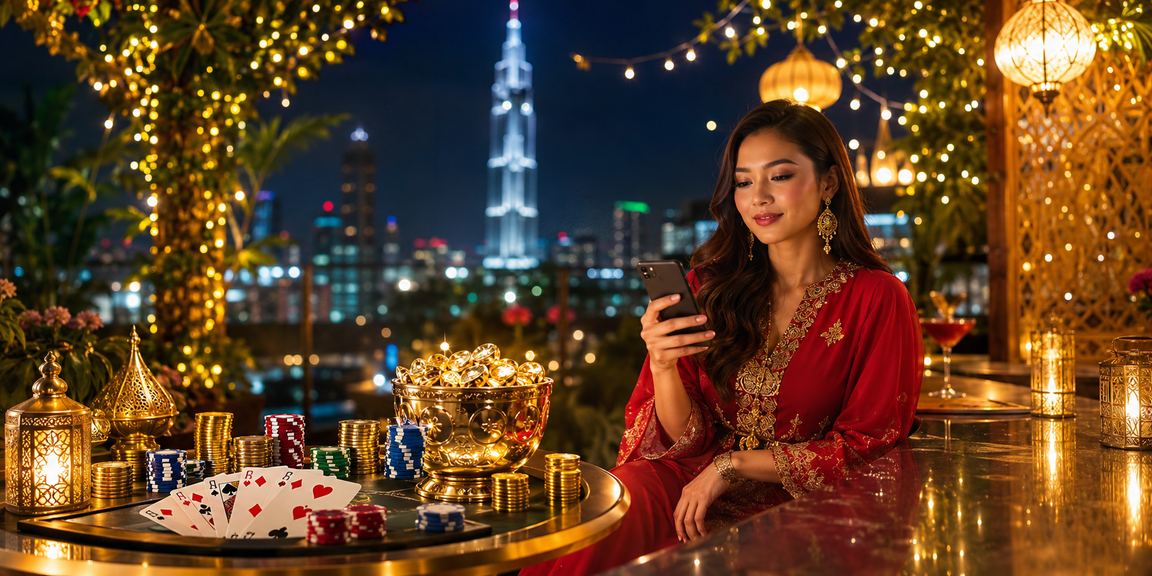 Permainan poker Hari Raya di Kuala Lumpur dengan suasana meriah